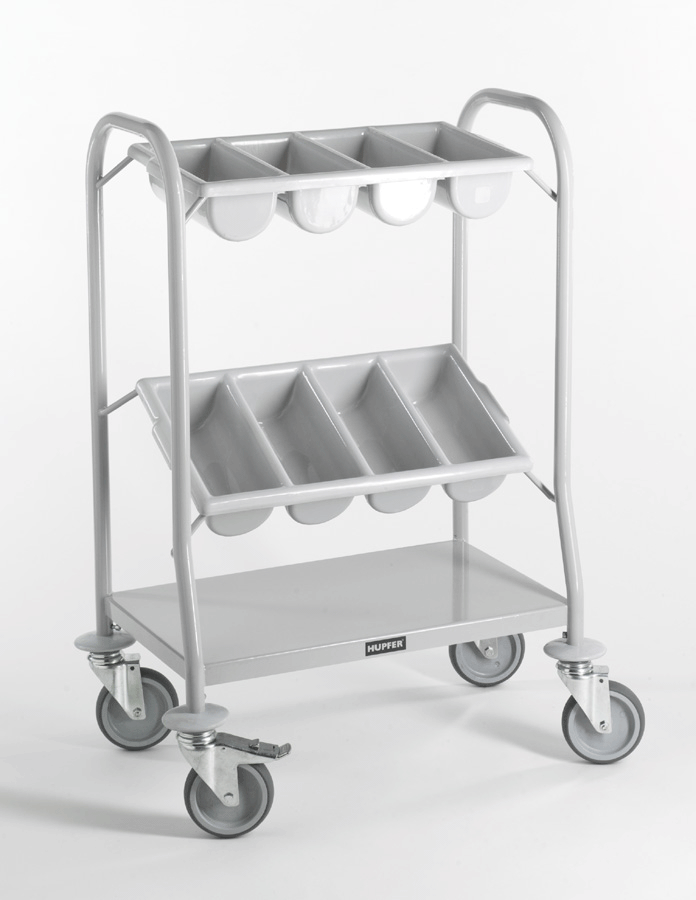 Powder-Coated Cutlery Trolley